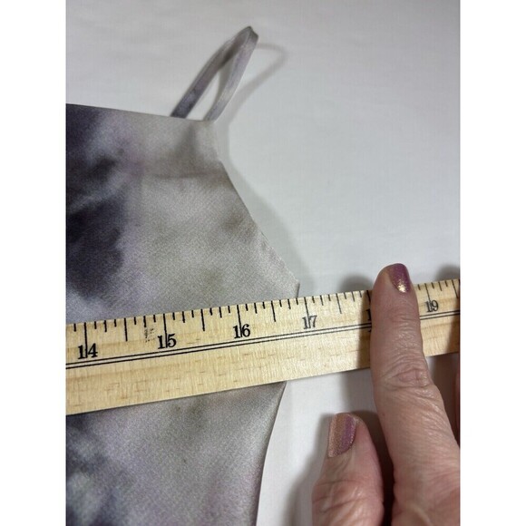 Superdown Krystal Slip Dress Grey White Tie Dye Small Adjustable Straps - Picture 8 of 16